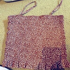 Cute brown floral top